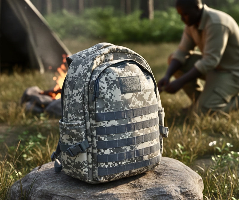 Ruins Ash Backpack (ONT2526)- Color | Khaki Camo | RuinAsh